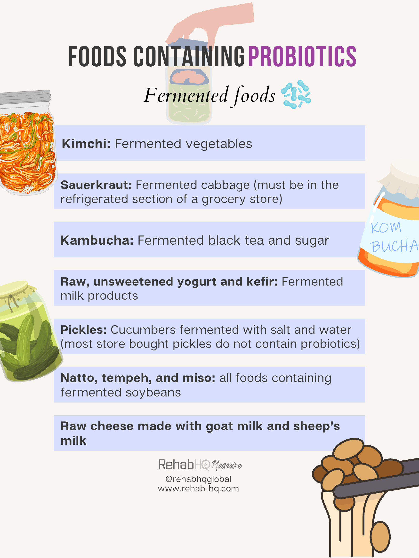 list of fermented foods